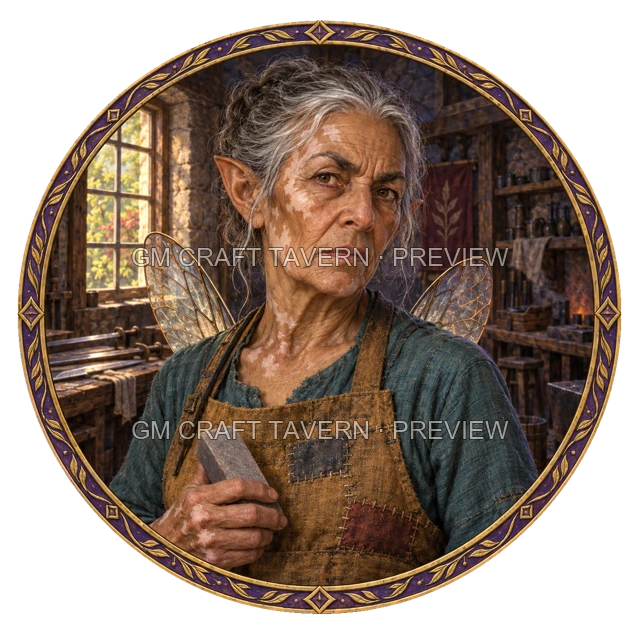 Urdan Westmere - aperçu de token de forgeron vu du dessus