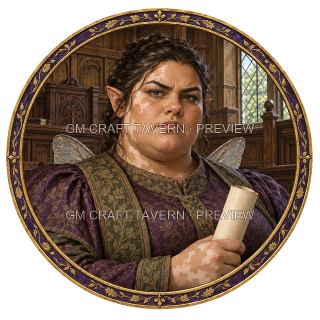 Grom Oakbend - aperçu de token de noble vu du dessus