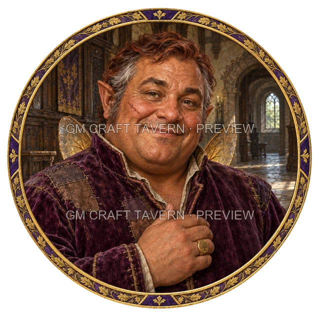 Varka Oakbend - aperçu de token de noble vu du dessus