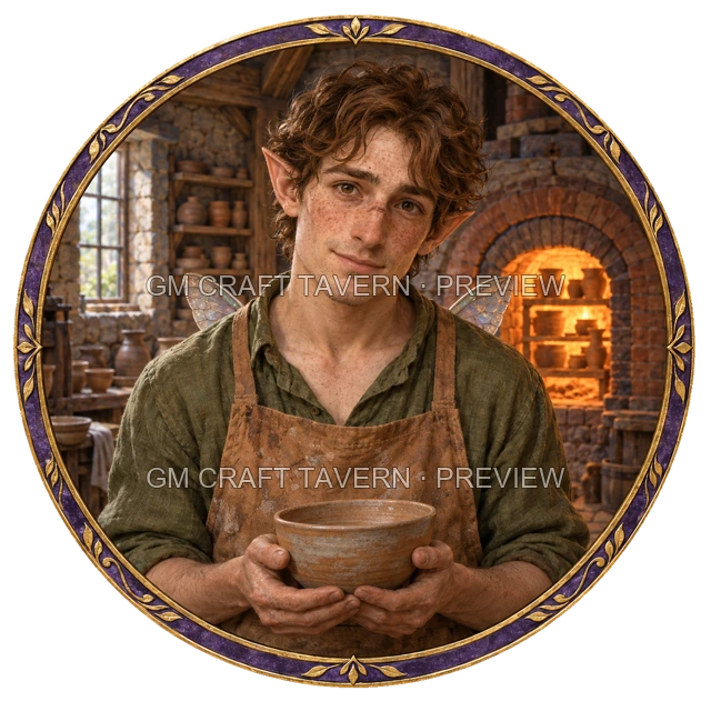 Besha Oakbend - aperçu de token d’artisan vu du dessus