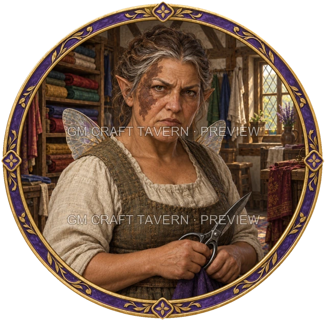 Durg Oakbend - aperçu de token d’artisan vu du dessus