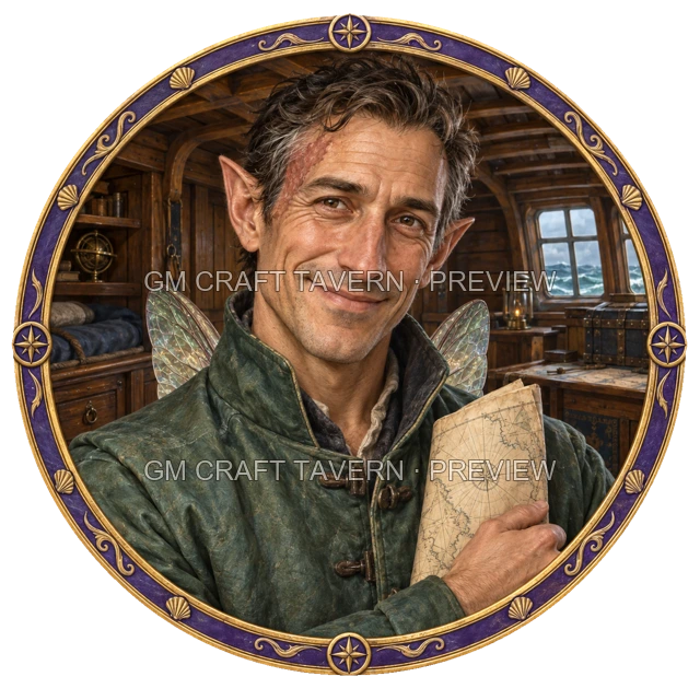 Varka Hillward - aperçu de token de marin vu du dessus