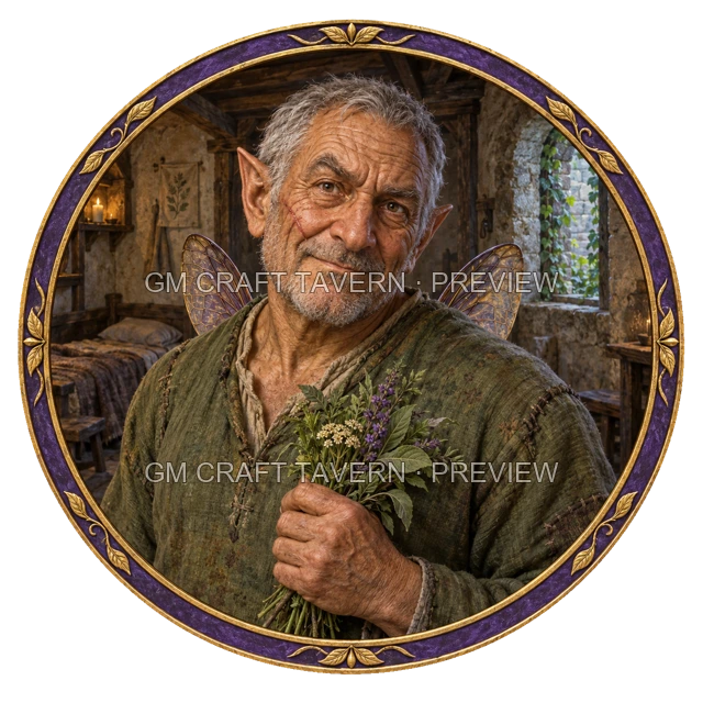 Morga Hillward - aperçu de token de paria vu du dessus