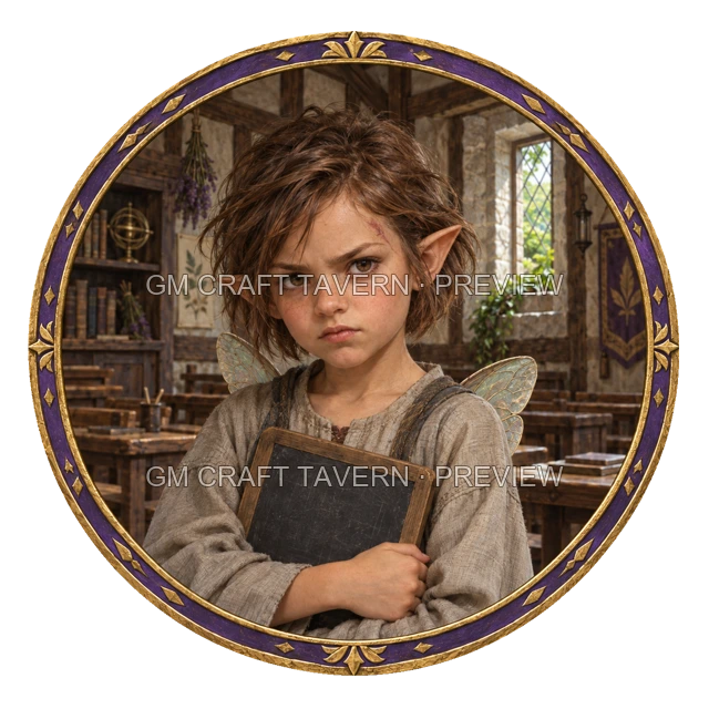 Grom Deepgrove - aperçu de token de villageois vu du dessus