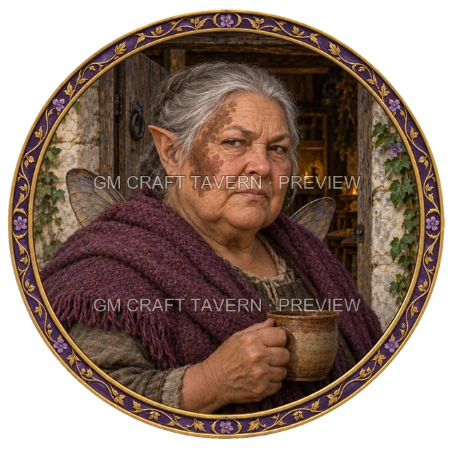 Urdan Deepgrove - aperçu de token de villageois vu du dessus