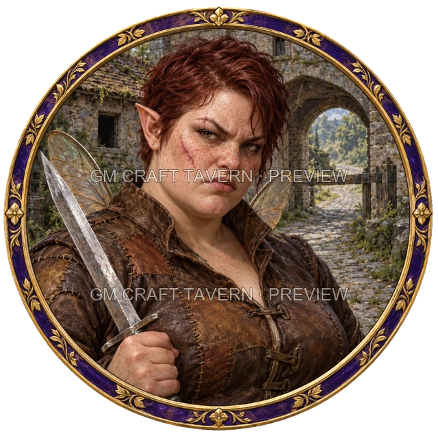 Aperçu de token de capitaine bandit vu du dessus