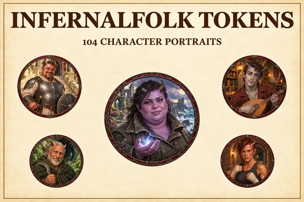 Tokens de personnages infernaux