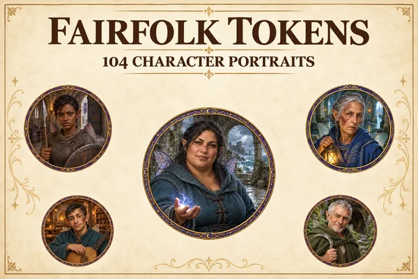 Tokens de personnages féeriques