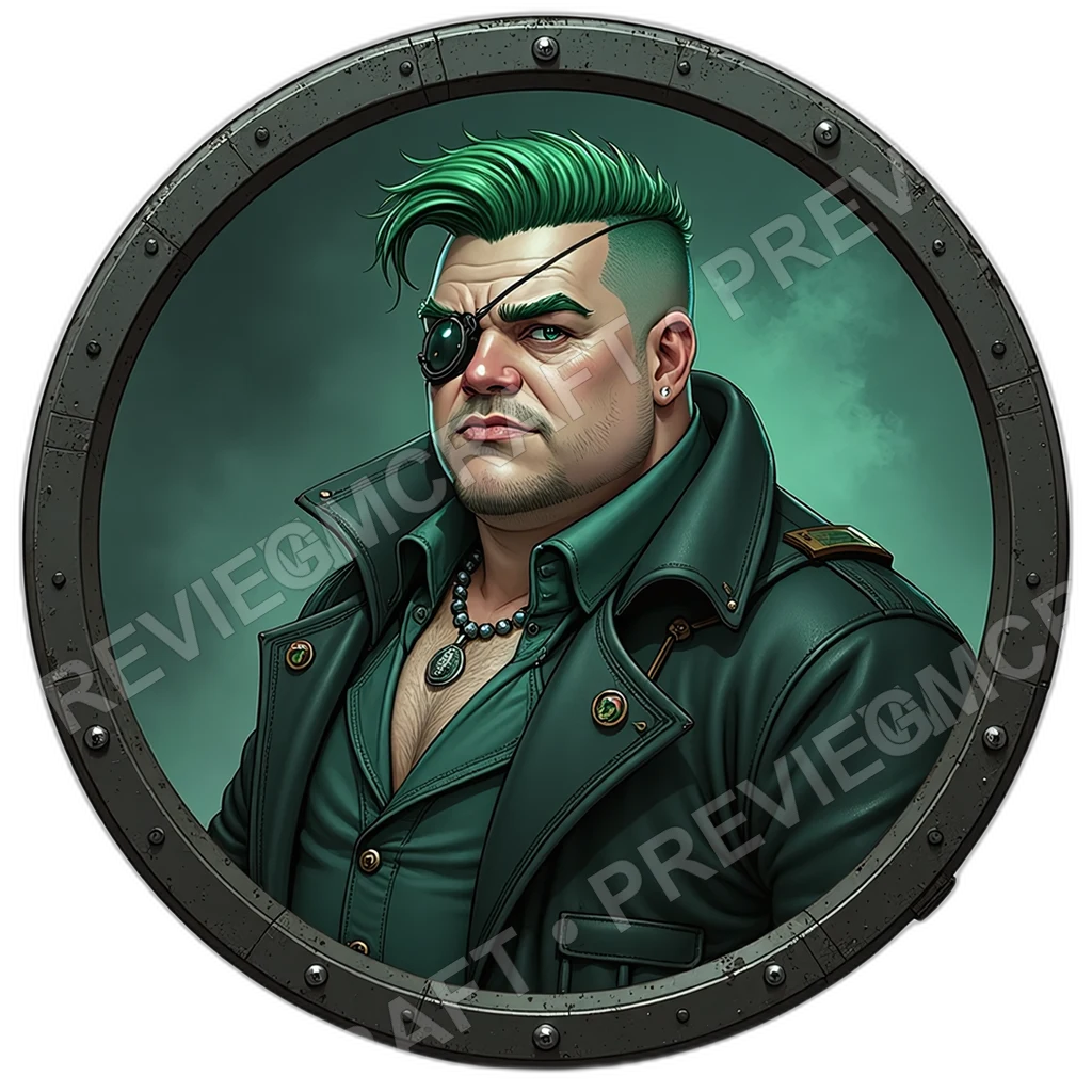 Ghost Middleman, Male, Thumbprint Vault Ring, Throat Comm Bead, Tailored Dustcoat, Heel Deployed Microdrone, Fixers, ,Adult,1.8,, ,Overweight With Bel 0001 top-down token preview