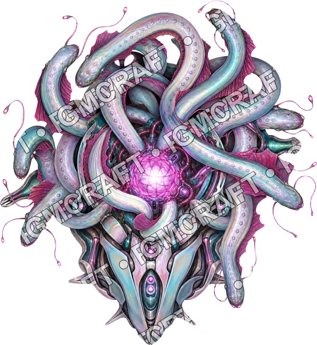 Ribbon Eel Bloom top-down token preview