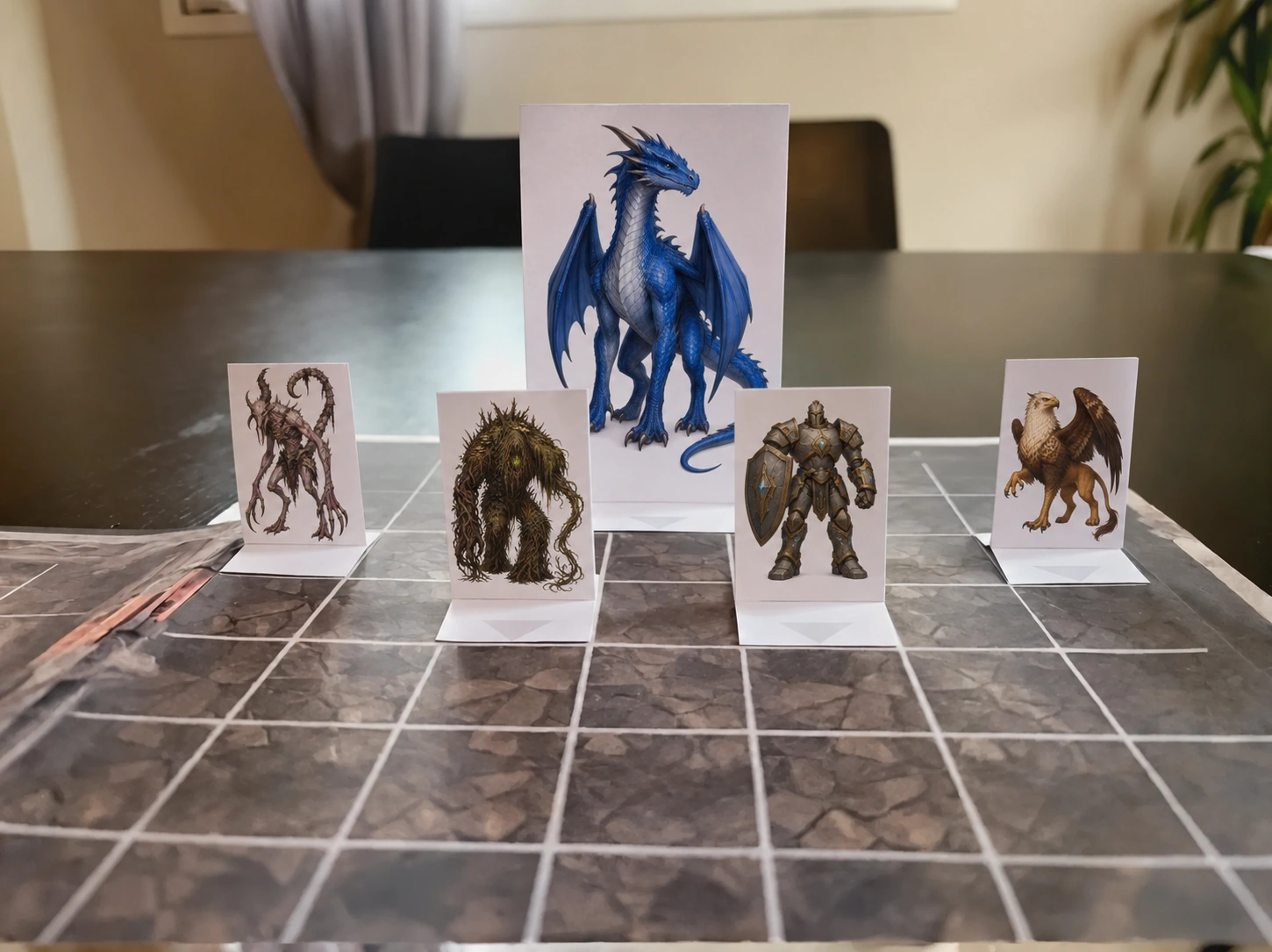 11,000 DnD Aperçu des figurines en papier 3