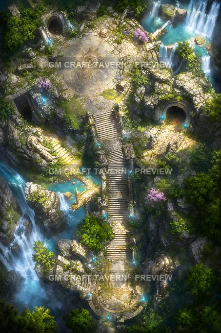 Giants Stair Planar Landing battlemap preview