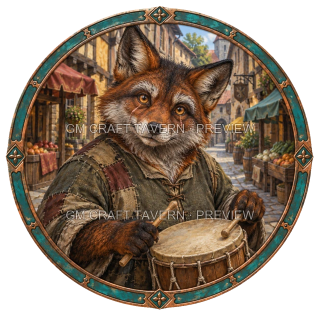 Aperçu du produit Tokens de personnages foxfolk 5