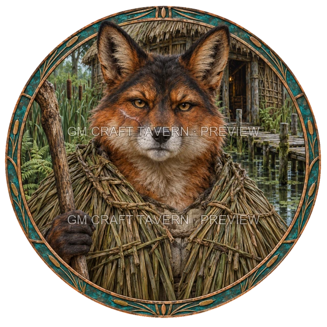 Aperçu du token vu du dessus de Durg Reedvale - Druide