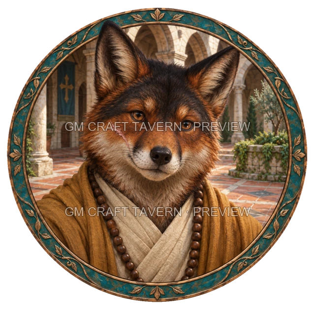 Aperçu du token vu du dessus de Besha Ashfield - Moine