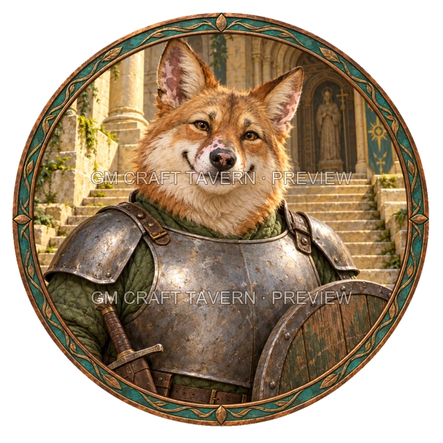 Aperçu du produit Tokens de personnages foxfolk 6