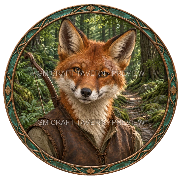 Aperçu du produit Tokens de personnages foxfolk 4