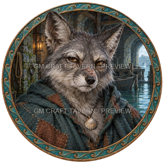 Aperçu du token vu du dessus de Urdan Ironwell - Occultiste
