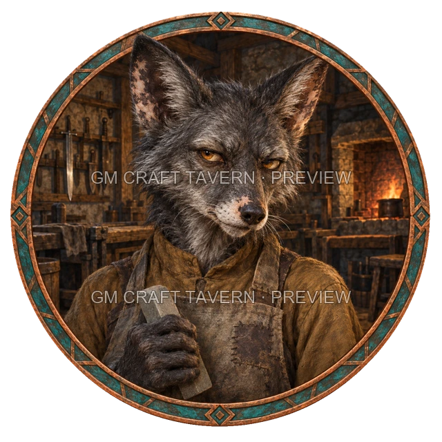 Urdan Westmere - aperçu de token de forgeron vu du dessus