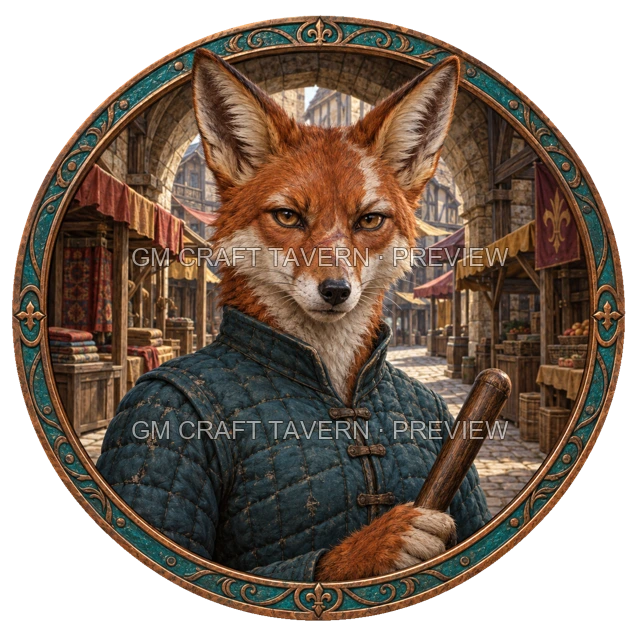 Durg Northbank - aperçu de token de garde vu du dessus