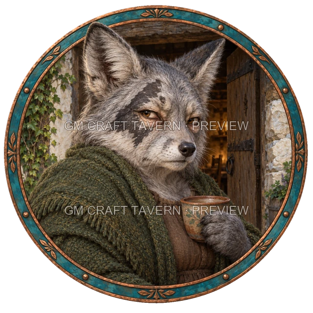Urdan Deepgrove - aperçu de token de villageois vu du dessus