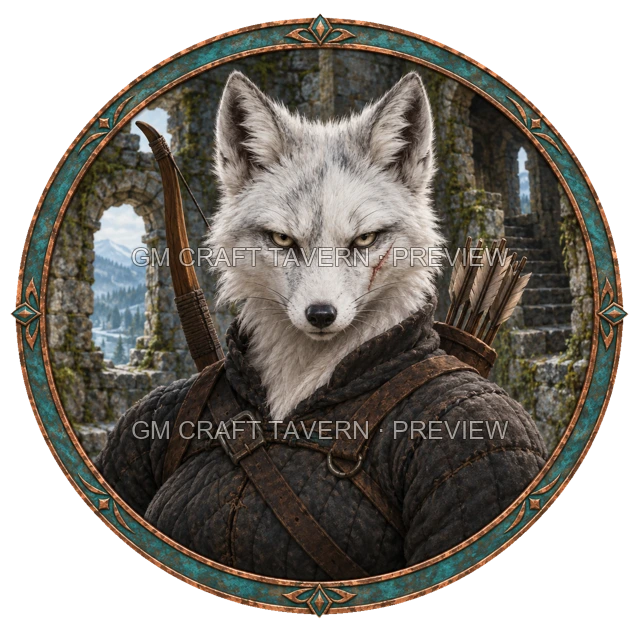 Aperçu de token d’archer ennemi vu du dessus