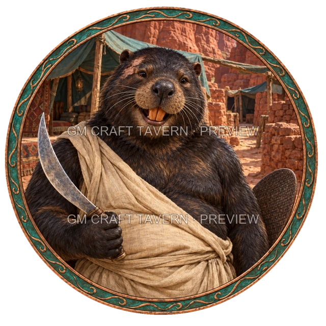 Varka Stonebrook - Barbarian top-down token preview