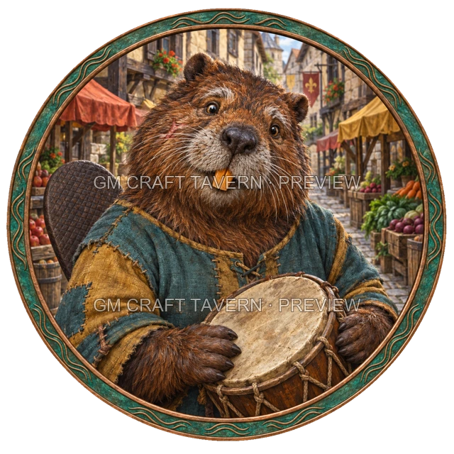 Morga Stonebrook - Bard top-down token preview