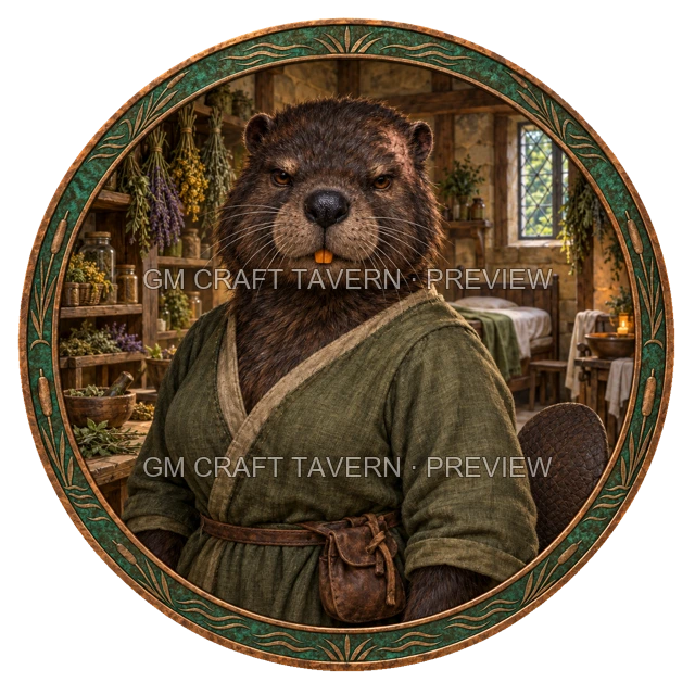 Grom Reedvale - Cleric top-down token preview