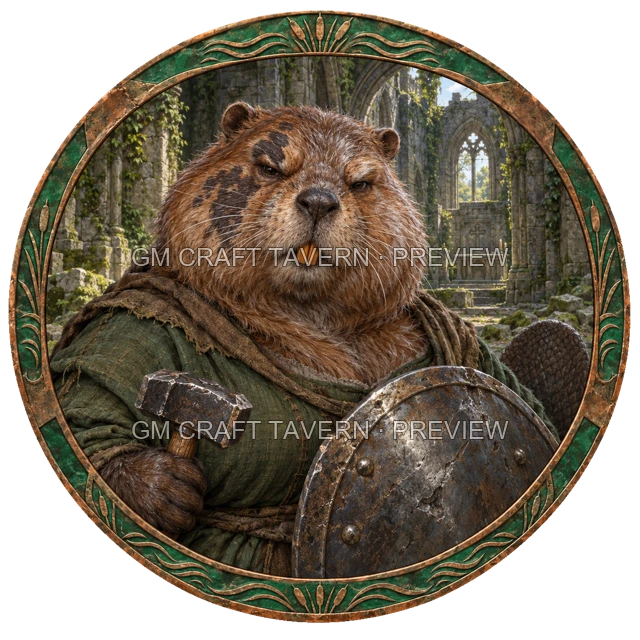 Grom Mossridge - Paladin top-down token preview