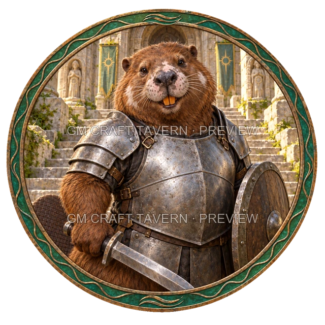 Free Beaverfolk Character Tokens product preview 2