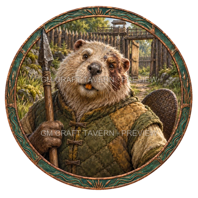 Free Beaverfolk Character Tokens product preview 6