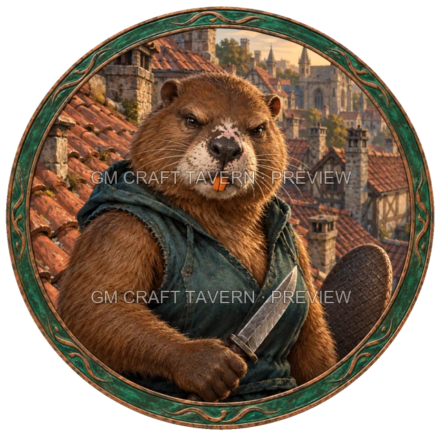 Free Beaverfolk Character Tokens product preview 7