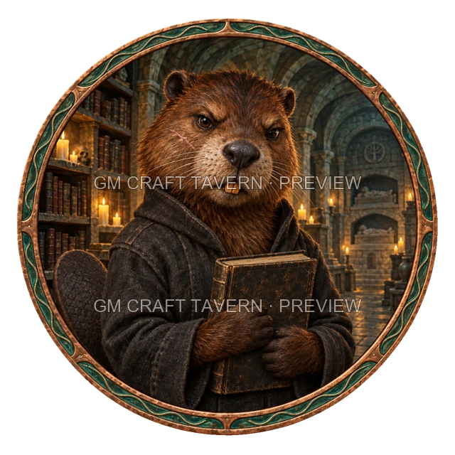 Grom Ironwell - Warlock top-down token preview