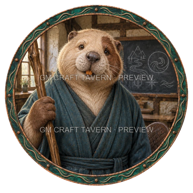 Besha Ironwell - Wizard top-down token preview