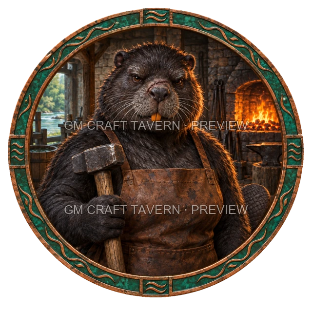 Grom Westmere - Blacksmith top-down token preview