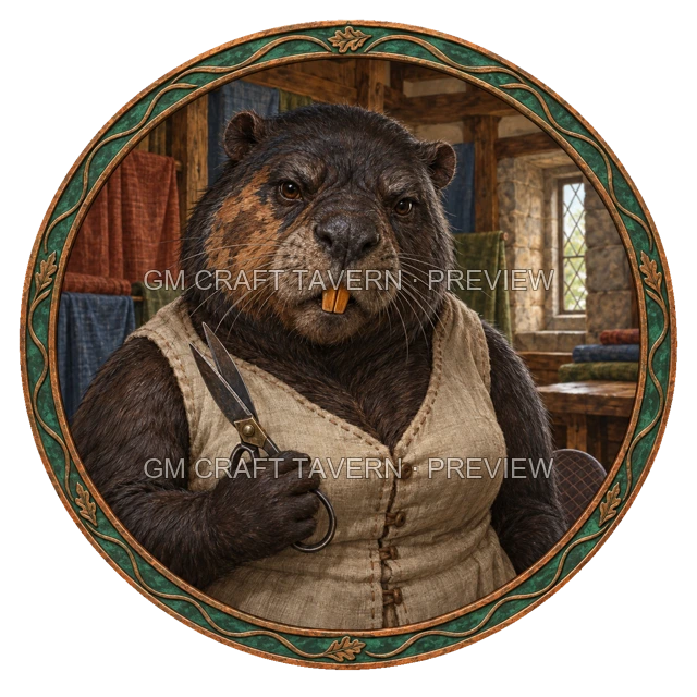 Durg Oakbend - Craftsperson top-down token preview