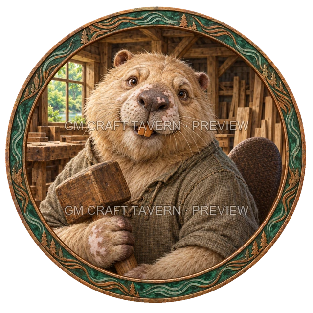 Morga Oakbend - Craftsperson top-down token preview