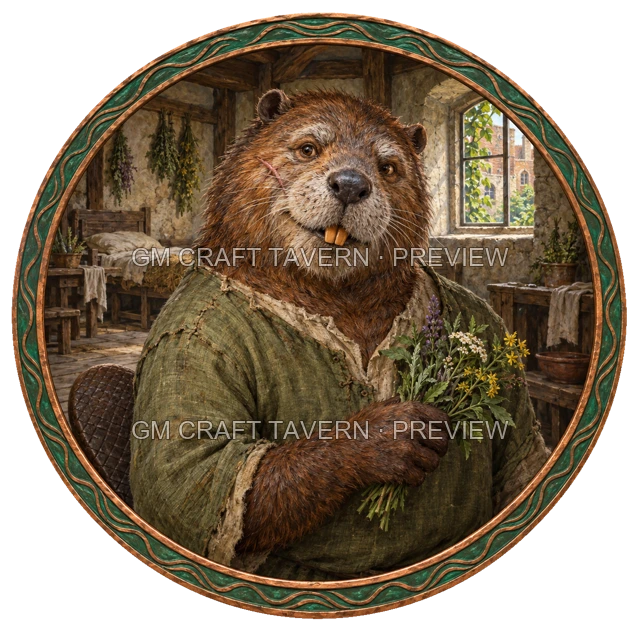 Morga Hillward - Outcast top-down token preview