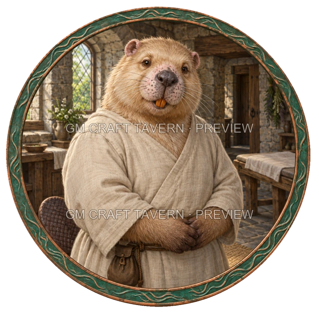 Besha Deepgrove - Healer top-down token preview