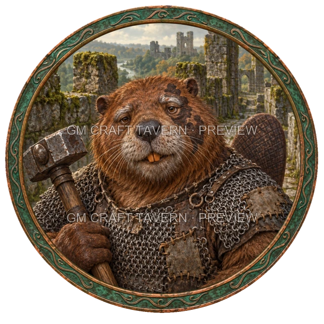 Morga Clearwell - Fighter top-down token preview