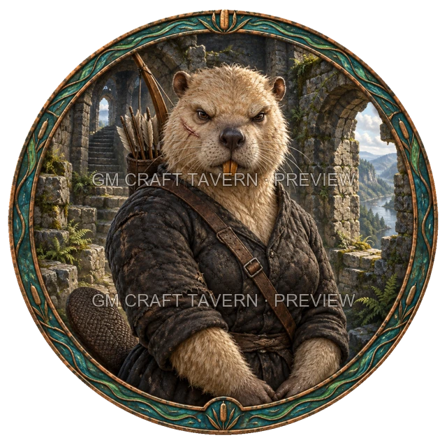 Enemy Archer top-down token preview