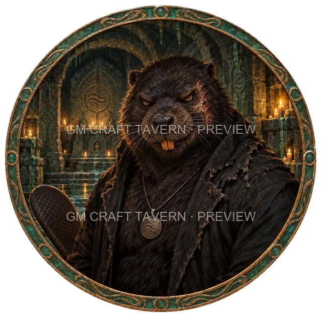 Dark Warlock top-down token preview