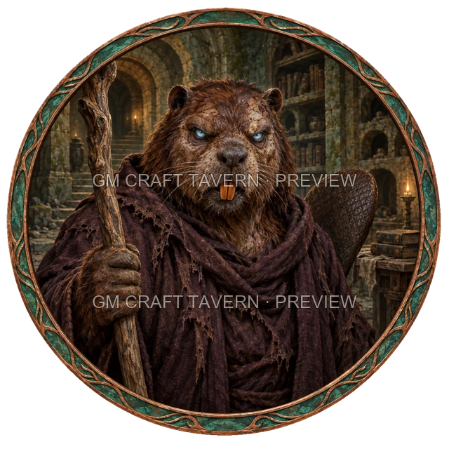 Undead Mage top-down token preview