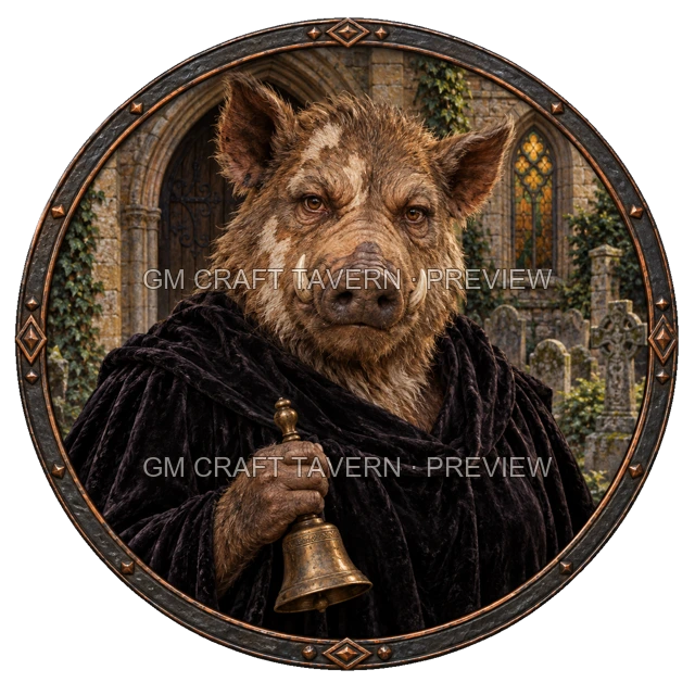 Aperçu du token vu du dessus de Durg Stonebrook - Barde