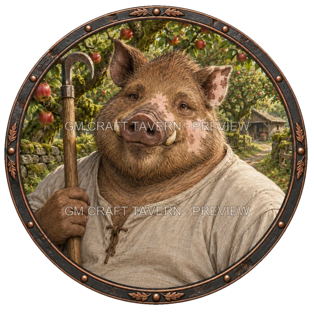 Aperçu du token vu du dessus de Besha Reedvale - Druide