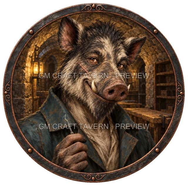Aperçu du token vu du dessus de Varka Duskford - Roublard