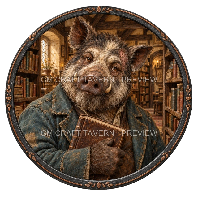Aperçu du token vu du dessus de Morga Birchhaven - Marchand