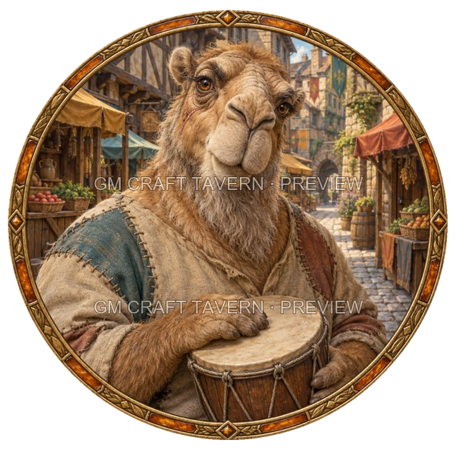 Morga Stonebrook - Bard top-down token preview