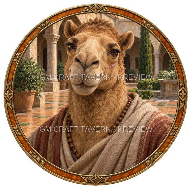 Besha Ashfield - Monk top-down token preview
